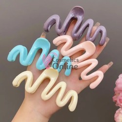 Clame pentru prins parul tip cleste CLM025CC, set 4 bucati colorate